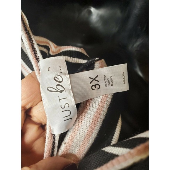 Just Be... Women Striped Jumpsuit 3X - Picture 6 of 8